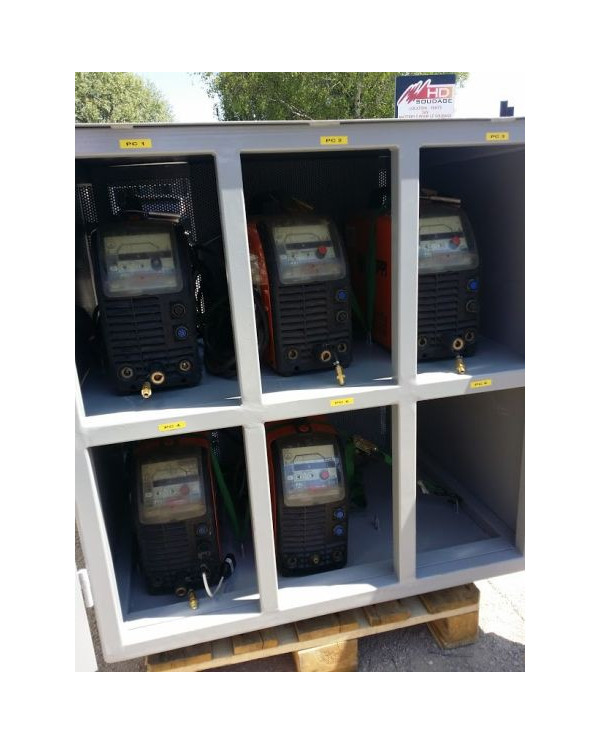 Location WELDBOX - rack pour 6 postes TIG et ARC