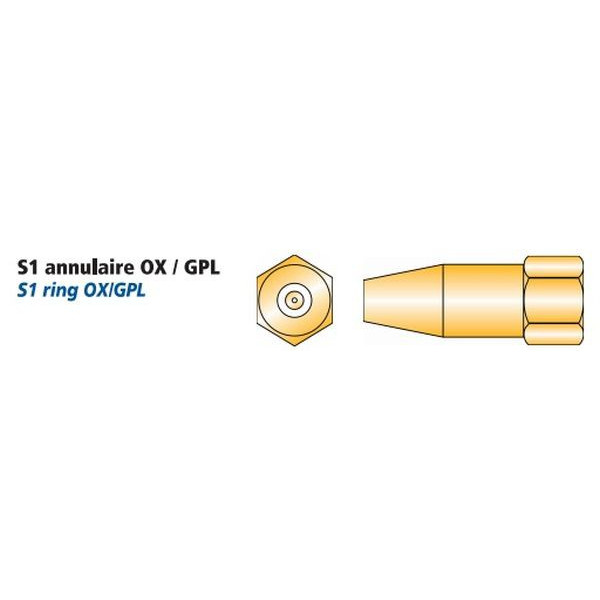 Nozzle S1 Annular Flame 900 L Ox/Gpl