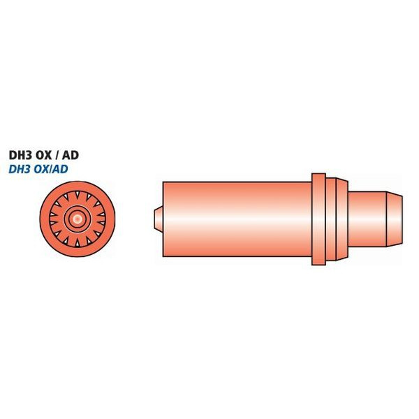 Bruleur DH3 6000 l/h - Ox/Ad en Cuivre
