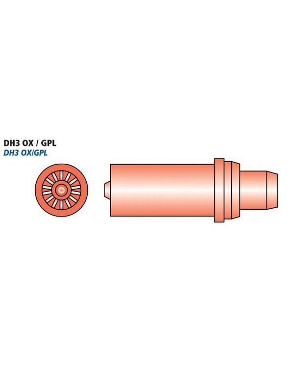 Dh3 Copper Burner for Oxy/LPG - HD Soudage