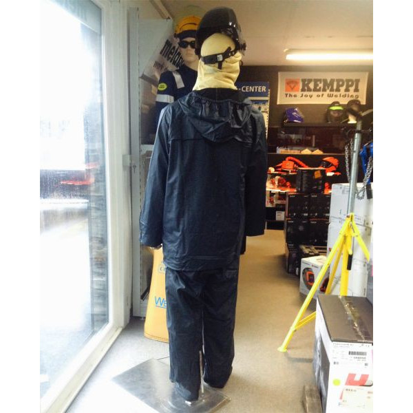 Blue PU/PVC Rain Suit – Work Jacket & Trousers