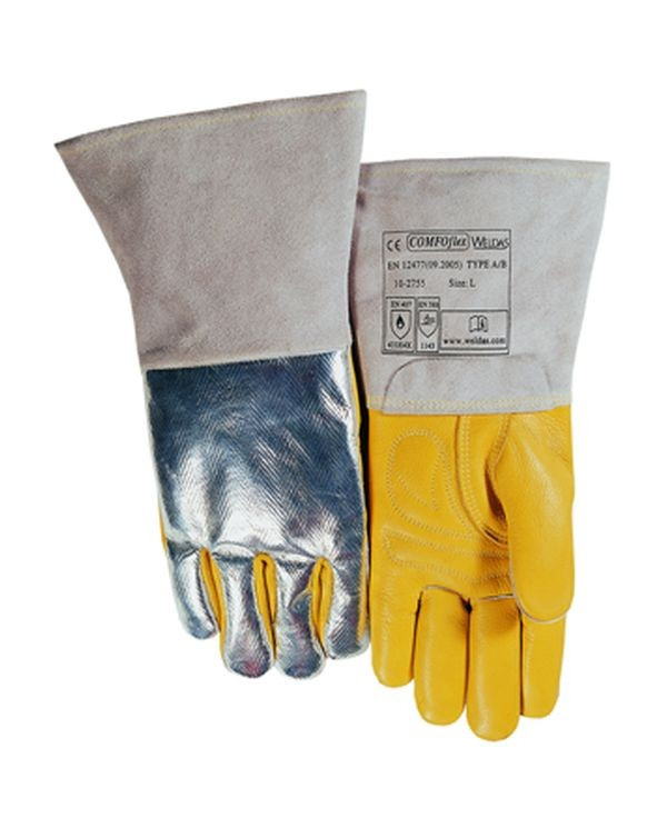 Aluminized welding gloves - Kevlar wire - 350°C