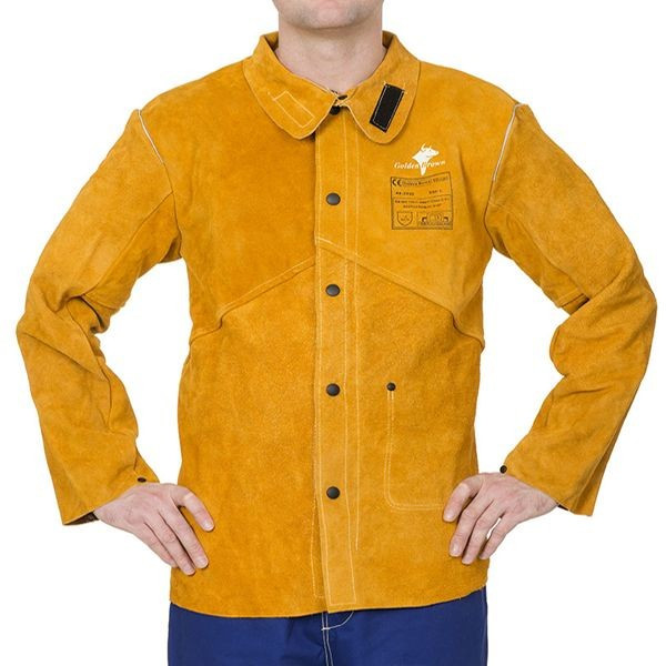 Veste cuir soudeur avec retardement flamme