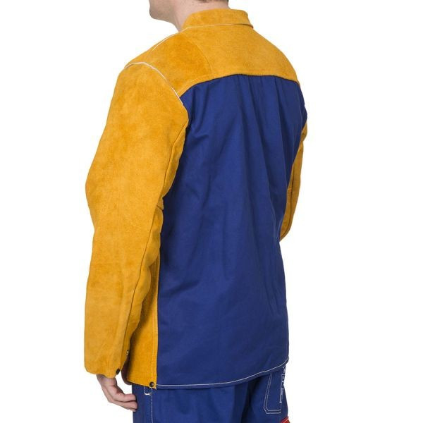 Veste cuir soudeur avec retardement flamme
