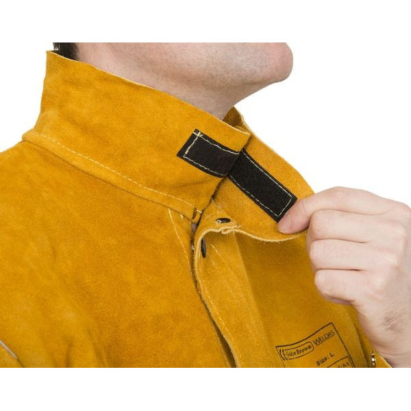 Veste cuir soudeur avec retardement flamme