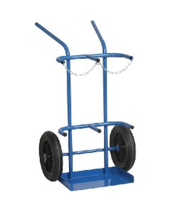 Chariot 2 Bouteilles L50 - Roues Caoutchouc