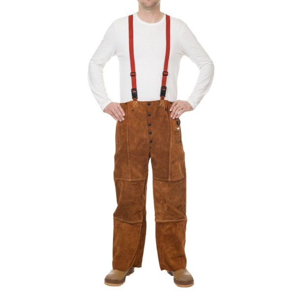 Weldas Lava Brown split cowleather welding pant