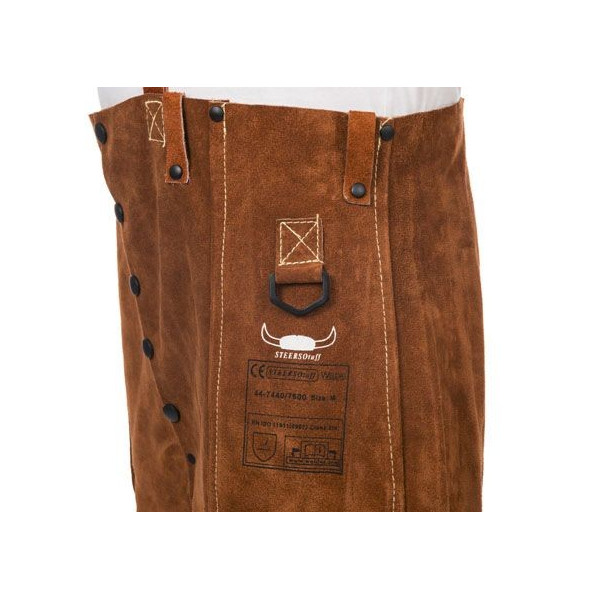 Weldas Lava Brown split cowleather welding pant