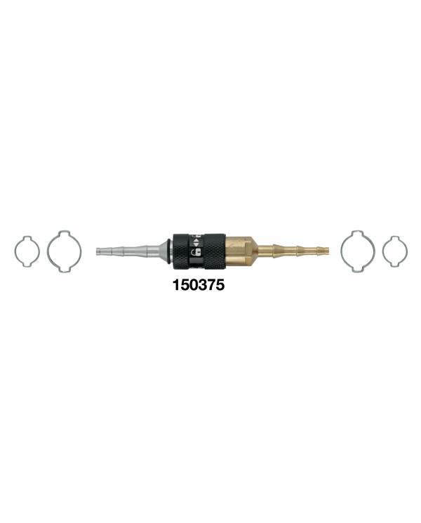 Male/female coupler neutral gas hose Ø4 & 6.3