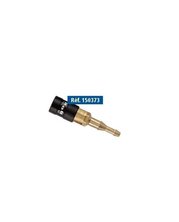 Embout femelle gaz neutre bouteille Linde - tuyau étagée Ø10 & 6.3