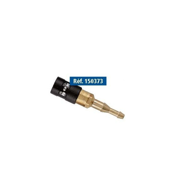 Embout femelle gaz neutre bouteille Linde - tuyau étagée Ø10 & 6.3
