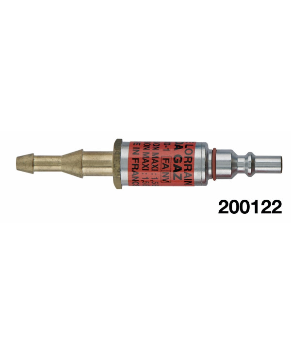 Embout male ARPF gaz tuyau Ø10 & 6.3