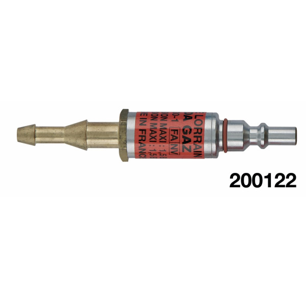 Embout male ARPF gaz tuyau Ø10 & 6.3