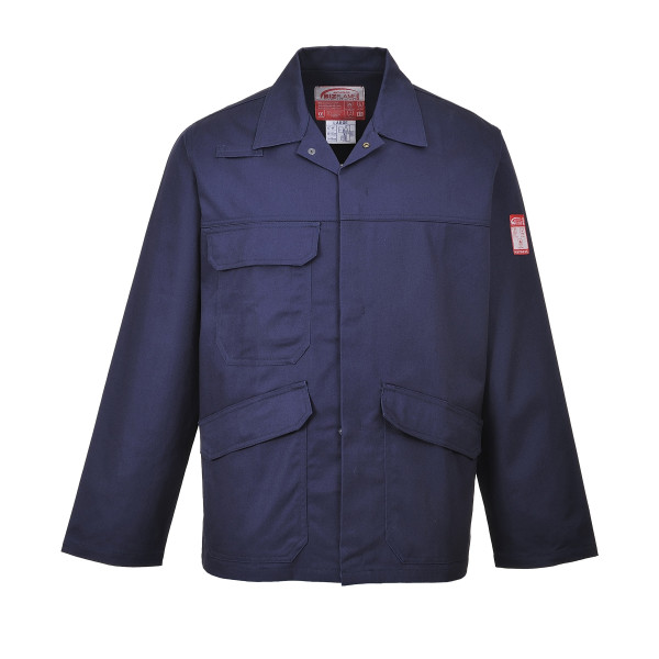 Bizflamme Jacket, Flame-Resistant Cotton, Navy