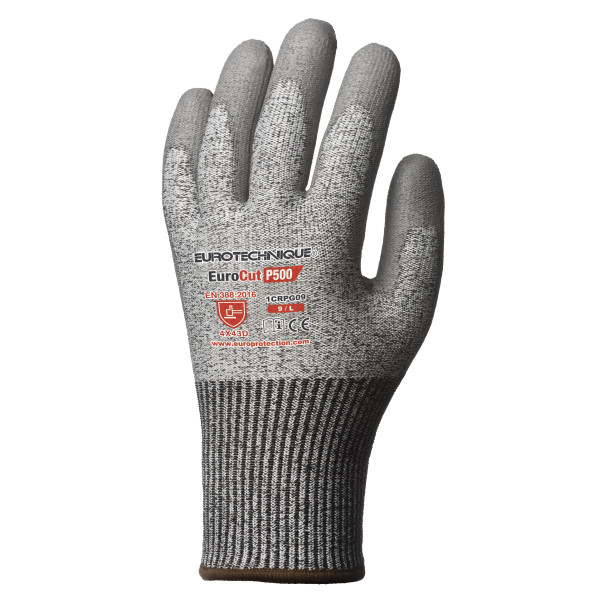 EUROCUT Cut-Resistant Gloves – Grey PU Palm (x5)