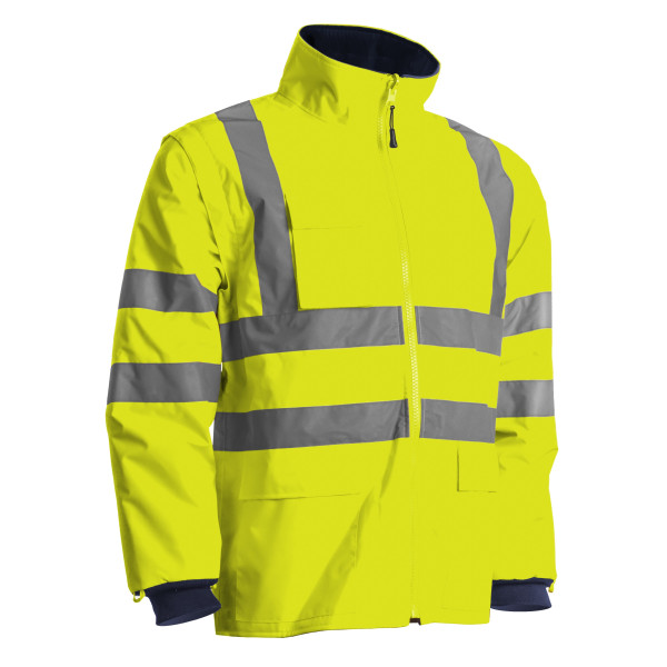 4-in-1 HV Yellow Parka in Oxford 300D Polyester