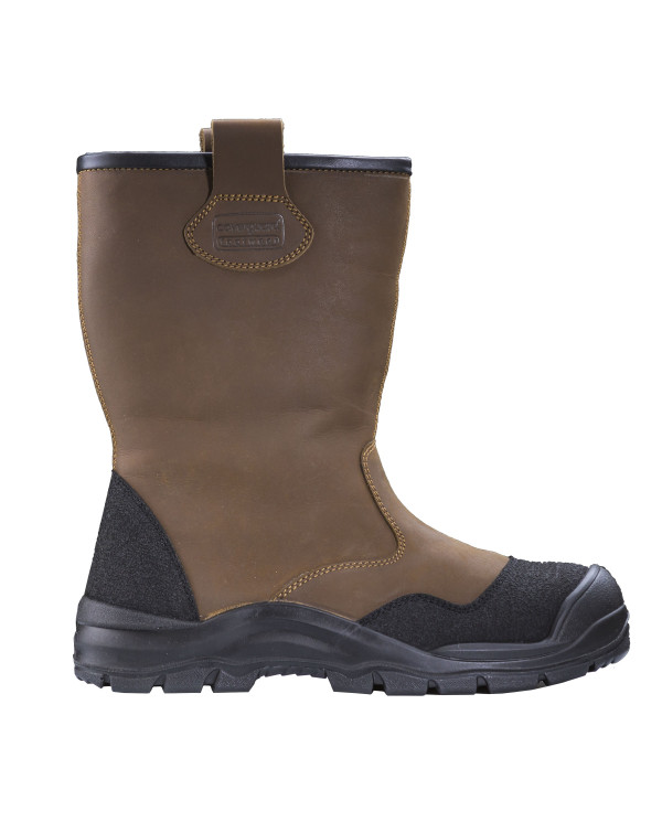 Safety shoes PYROPE S3 SRC brown boot lined