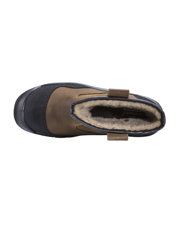 Safety shoes PYROPE S3 SRC brown boot lined