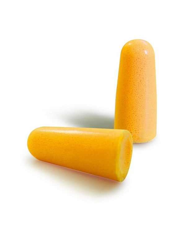 Boîte 200 paires bouchons antibruit mousse de PU orange SNR 36