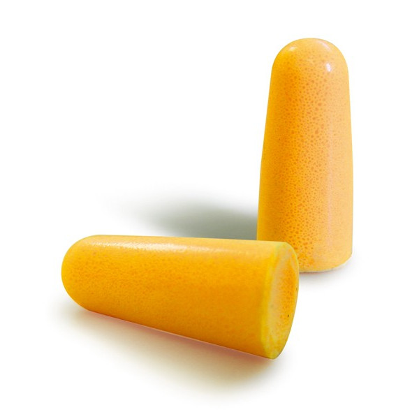 Boîte 200 paires bouchons antibruit mousse de PU orange SNR 36