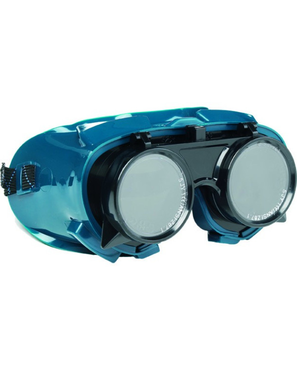 Lunettes de soudeurs relevables bleu teinte 5 (chalumeau)