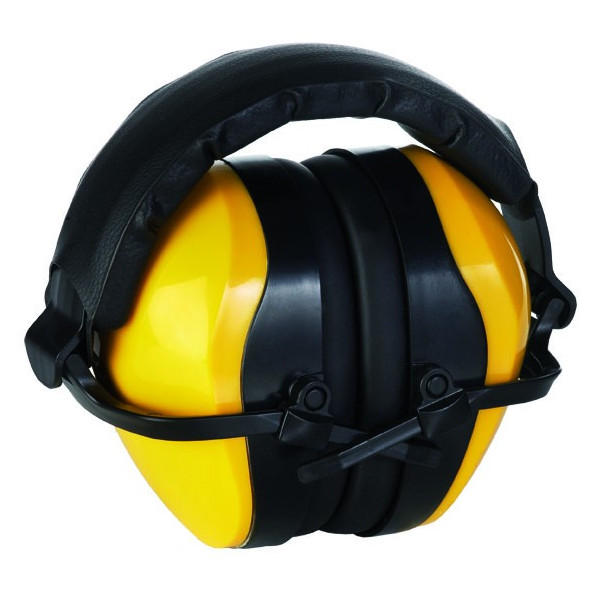 Casque anti bruit jaune pliable, SNR 29.8 db