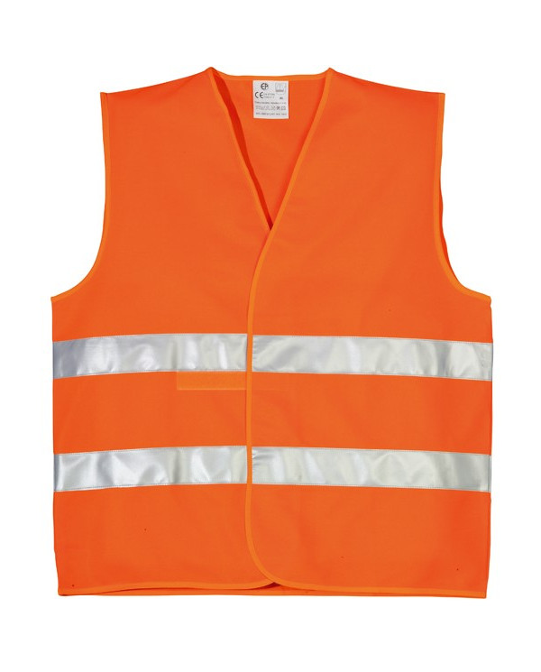 Yellow or orange double stripe high visibility vest