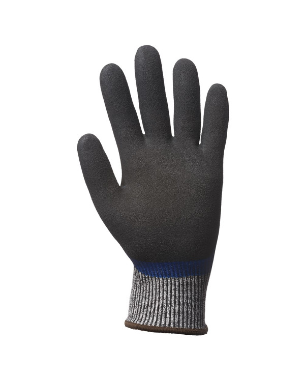 Waterproof, anti-cut, gripping gloves with nitrile coating