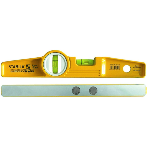 Niveau à bulles magnétique moulé STABILA 81 SM - L 25 cm
