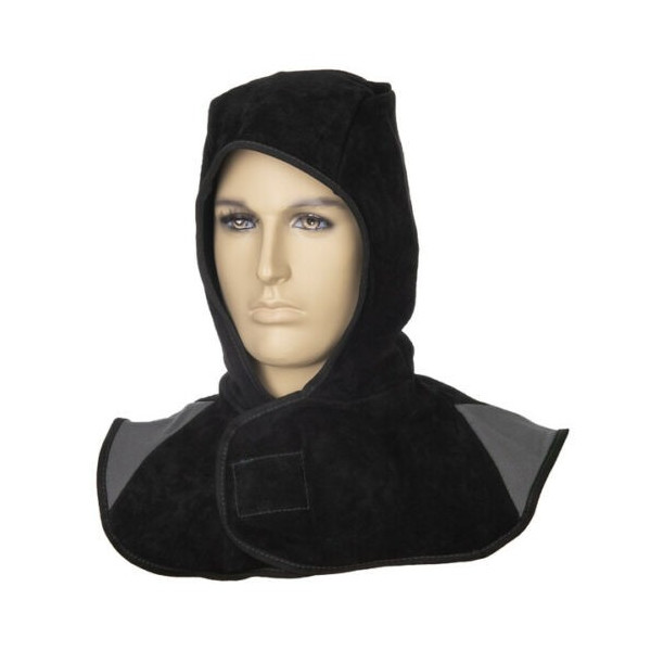 WELDAS Arc Knight Black Split Leather Welding Hood for Welders
