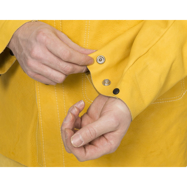 Golden Brown WELDAS grain cowleather welding jacket