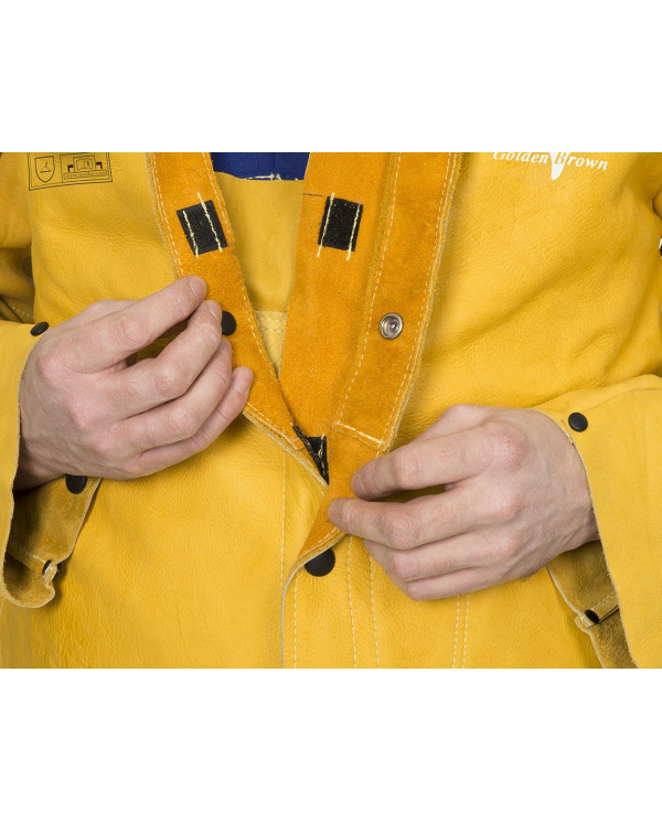 Golden Brown WELDAS grain cowleather welding jacket