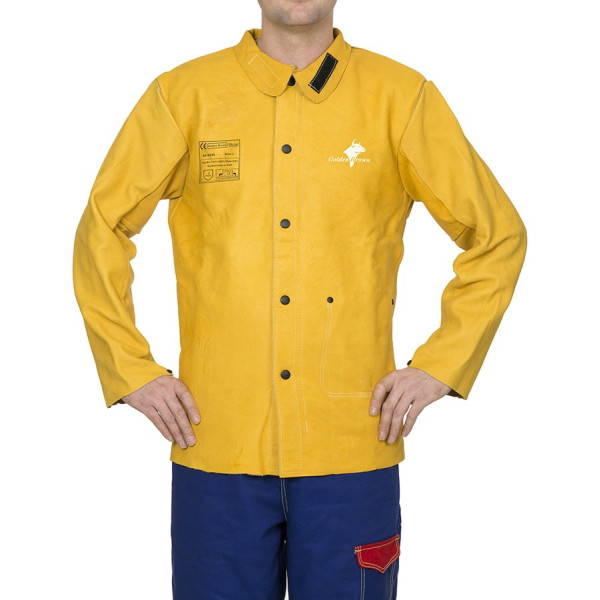 Golden Brown WELDAS grain cowleather welding jacket