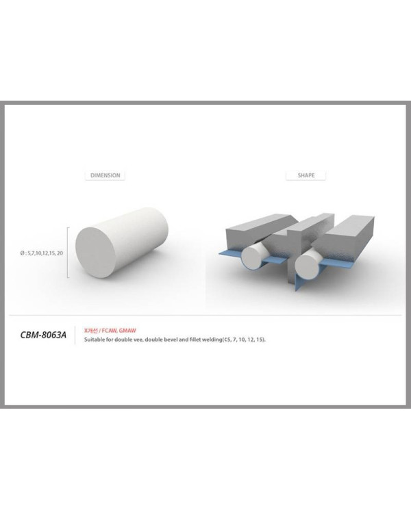 CBM 8063A Round Ceramic Strips Ø12 mm – 30 m Carton | HDSoudage