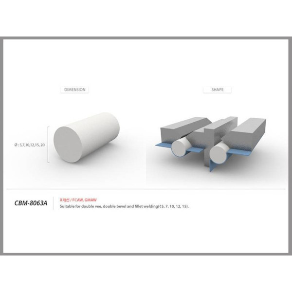 CBM 8063A Round Ceramic Strips Ø12 mm – 30 m Carton | HDSoudage