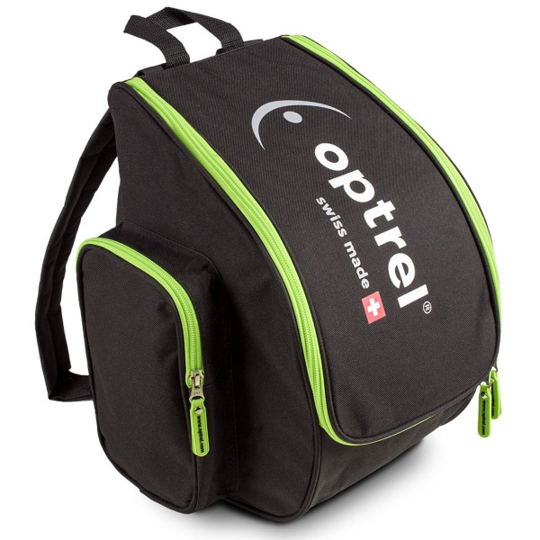 Black/green backpack for OPTREL helmets