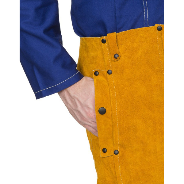 Pantalon WELDAS Golden Brown™ en cuir croûte bovin