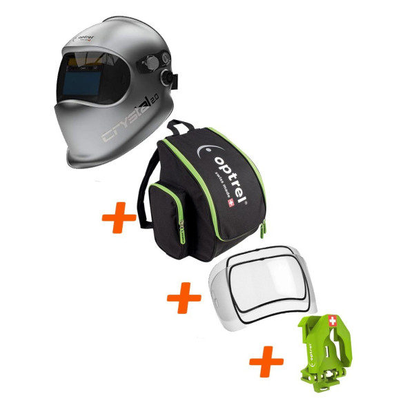 Optrel Crystal 2.0 Welding Mask + Extras