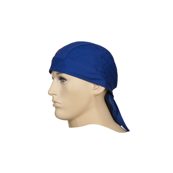 Fire Fox™ Blue Flame-Resistant Bandana | Welding Headwear