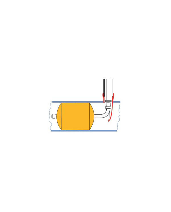 Flame-retardant cover balloon F 1/4 "