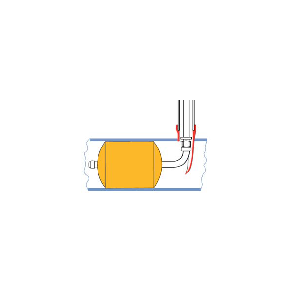 Flame-retardant cover balloon F 1/4 "