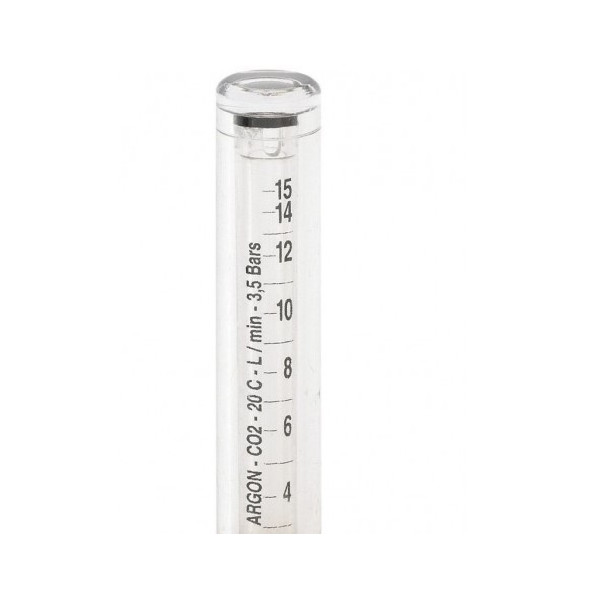 Tube plastique extérieur avec écrou pour détendeur à colonne.
