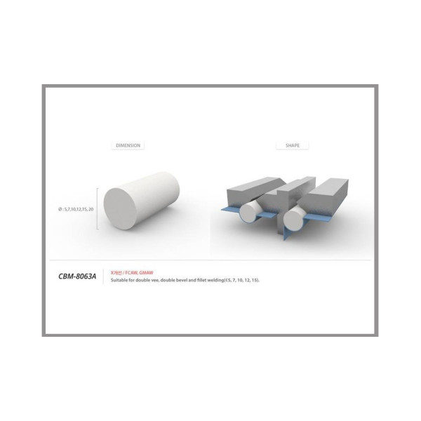CBM 8063A 07 Round Ceramic Strips - Diameter 7 mm