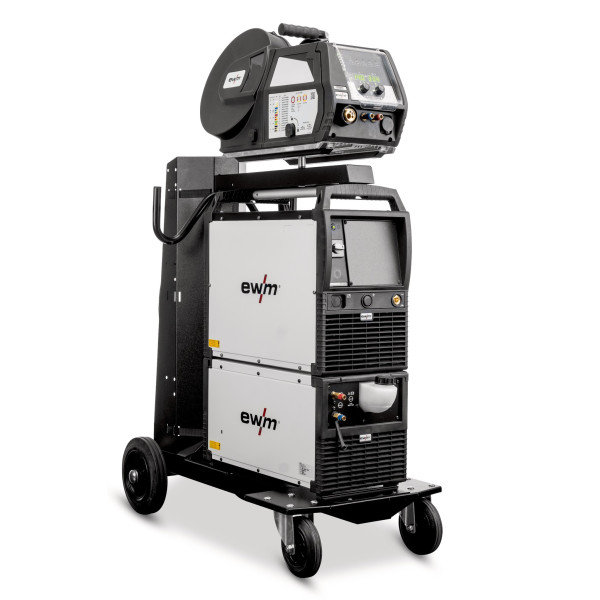 Location poste semi-auto 400 A/380 V eau, synergique, sur chariot.