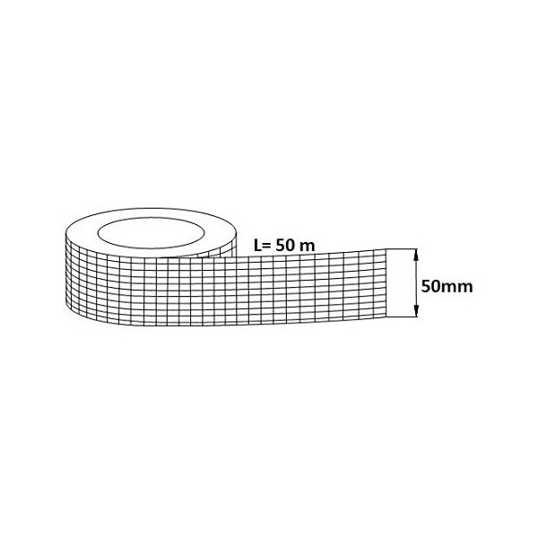 Aluminum Adhesive Tape 50 Microns - 50 mm x 50 m