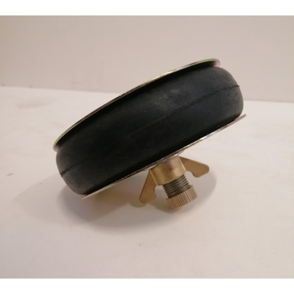 Galvanised steel blanking plug with bypass