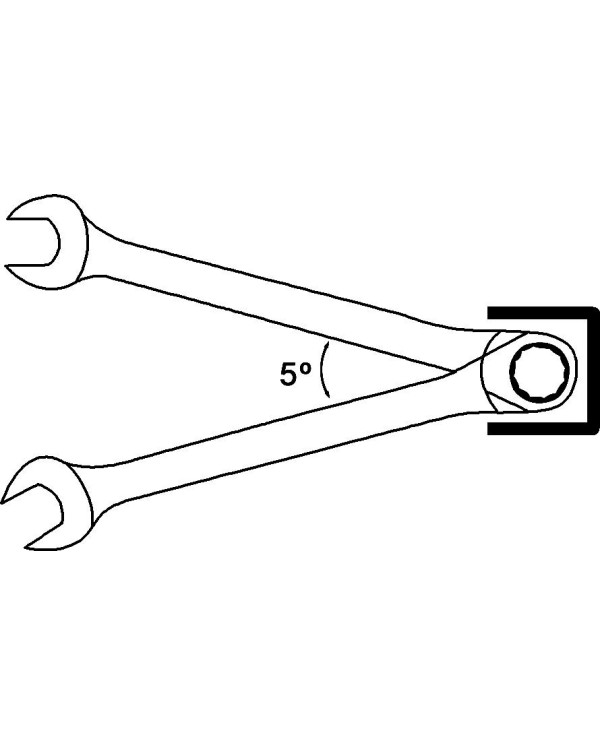 POLISHED CHROME CLASSICGEAR COMBINATION RATCHET WRENCH
