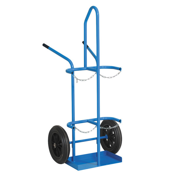 Chariot 2 bouteilles B50 Ø225 avec anneau levage