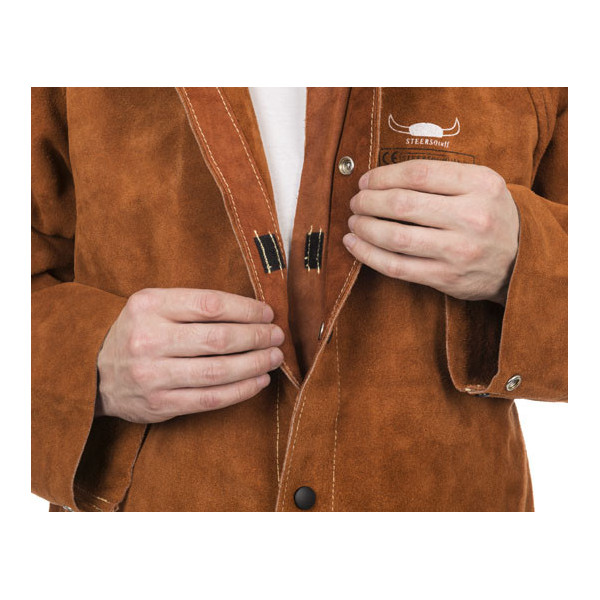 Lava Brown™ Welder's Jacket in Split Leather