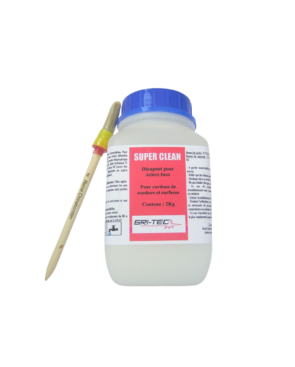 SUPERCLEAN INOX Stainless Steel Weld Pickling Paste 2 kg + Brush